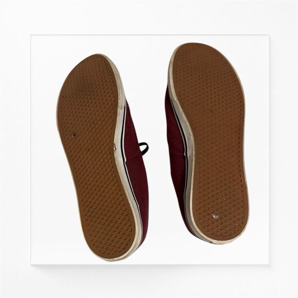 Maroon Canvas VANS, Men’s 6.5/Women’s 8 - Picture 4 of 5